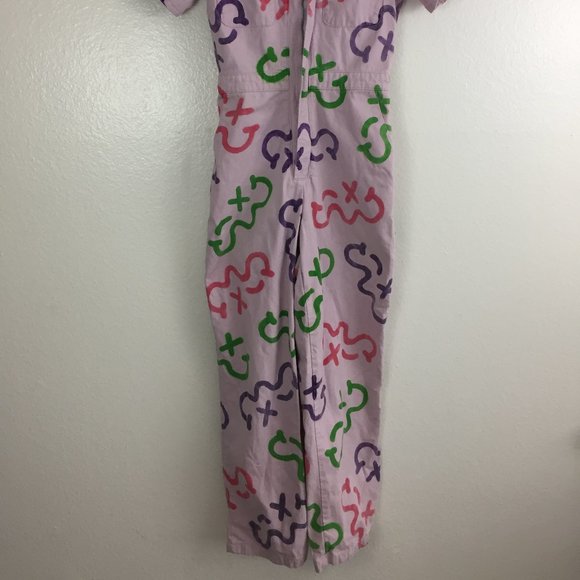 BDG Urban Outfitters Lavender/Purple MultiColor Print Zip Front Jumpsuit - Picture 10 of 15